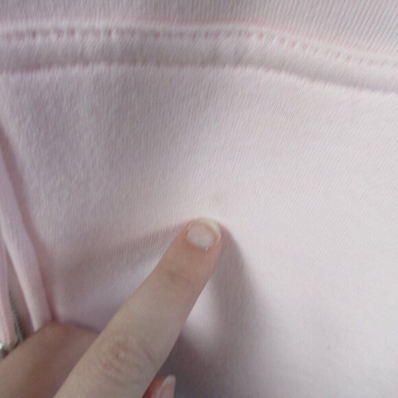 Drmers Club Zip Up Hoodie Jacket Women M Pink Drawstring Cozy Chic Lounge 894 - Picture 9 of 16